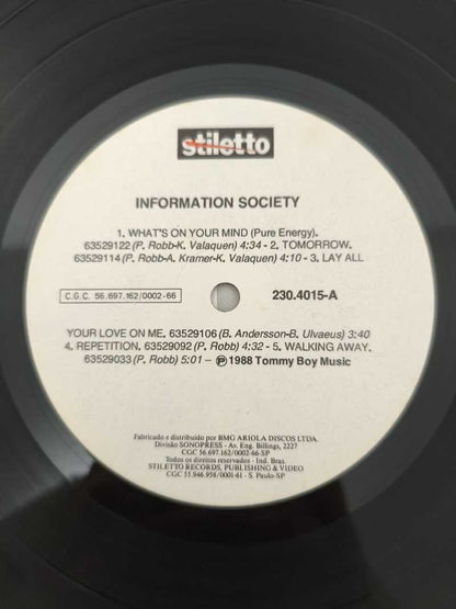 Lp Vinil Information Society 1988 Com Encarte