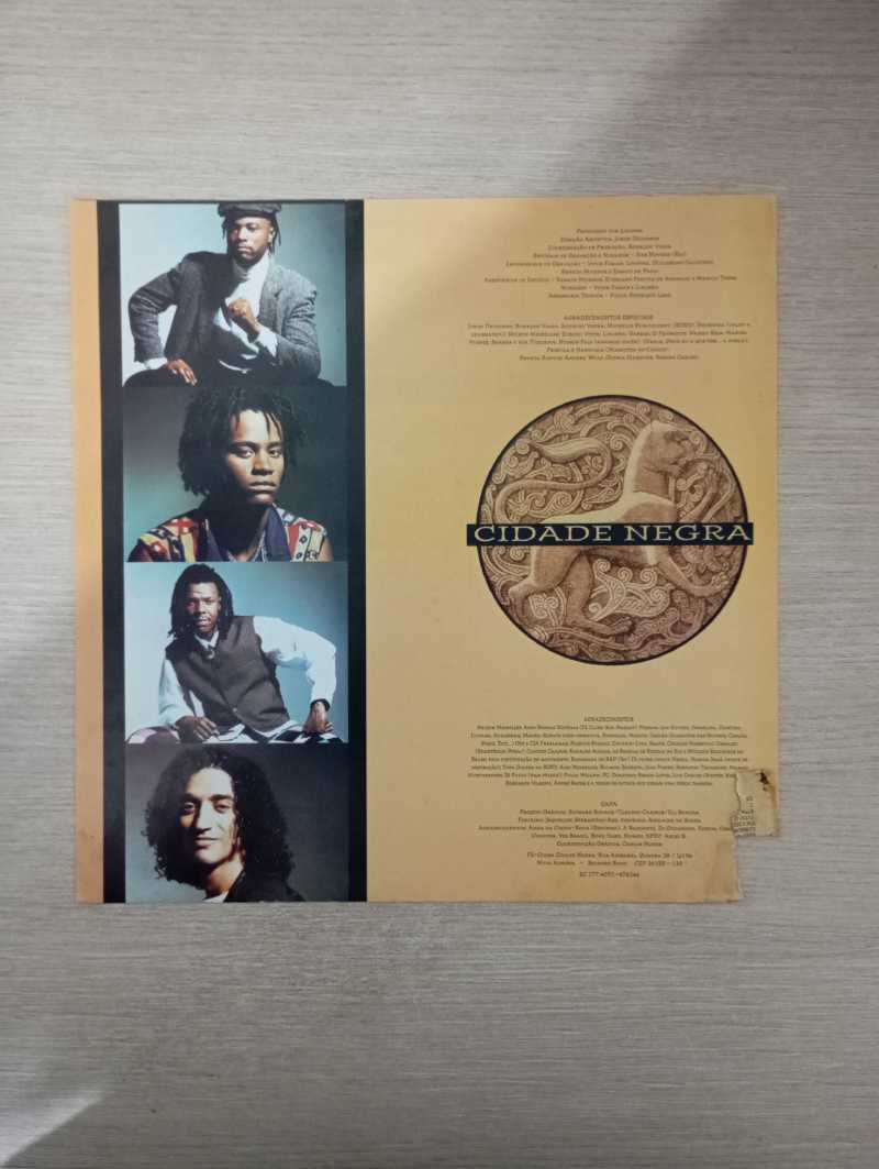 Lp Vinil Cidade Negra Sobre Todas As Forças Com Encarte