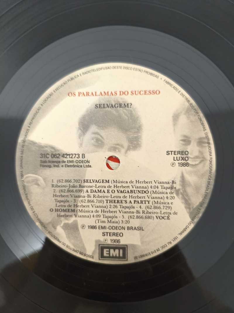 Lp Vinil Os Paralamas Do Sucesso Selvagem? Com Encarte