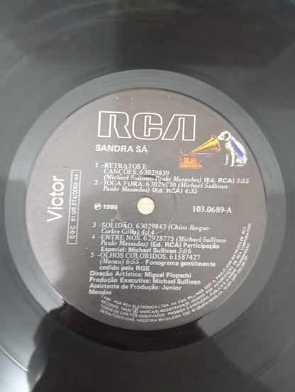 Lp Vinil Sandra De Sá Retratos e Canções 1986