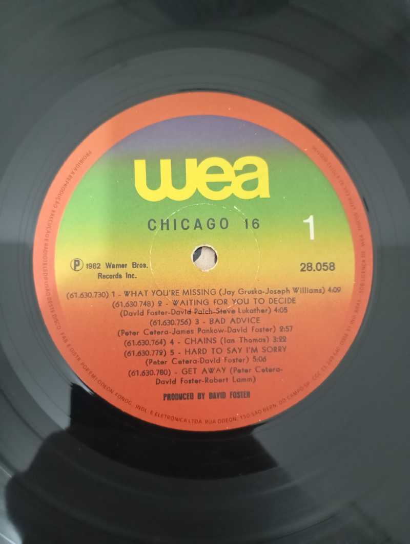 Lp Vinil Chicago 16 Com Encarte