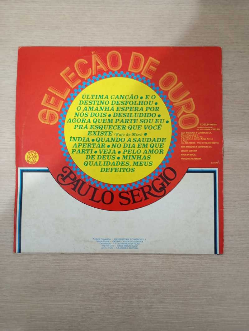 Lp Vinil Paulo Sergio Seleção De Ouro