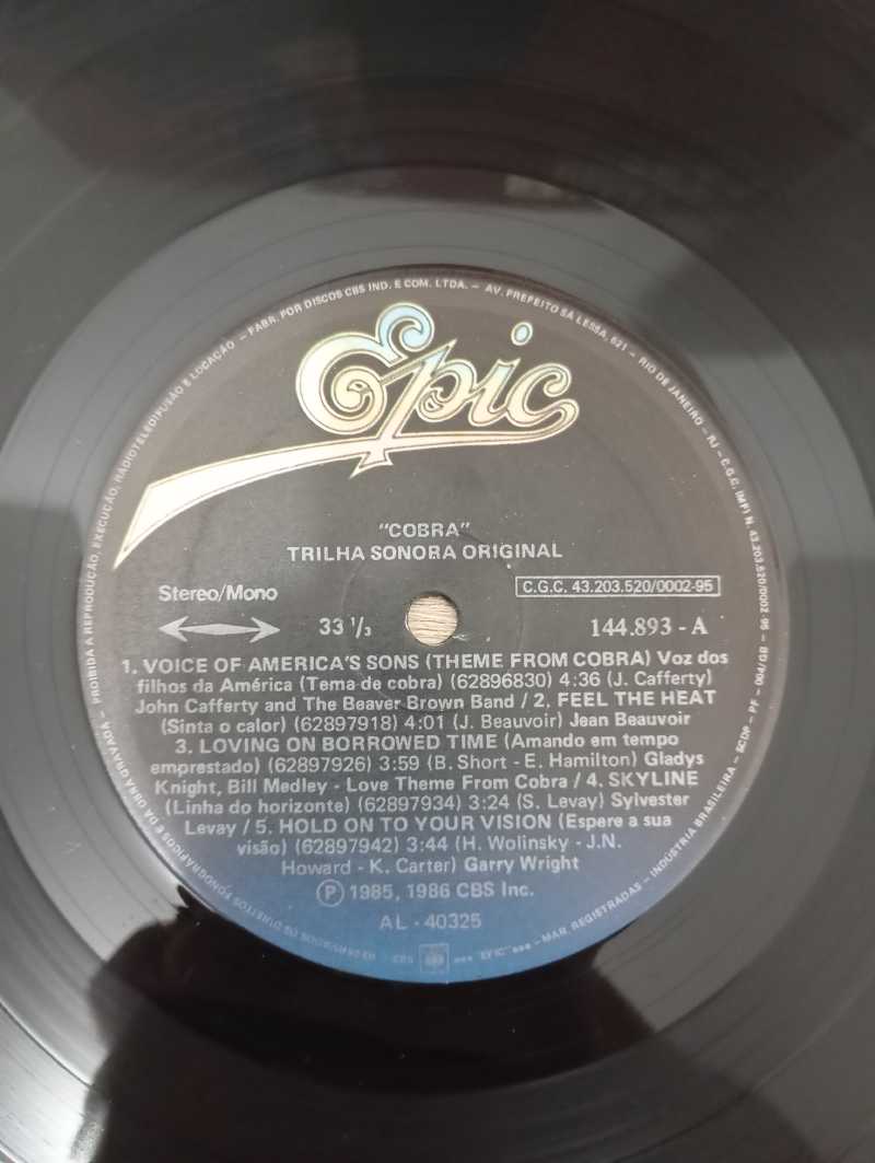 Lp Vinil Stallone Cobra