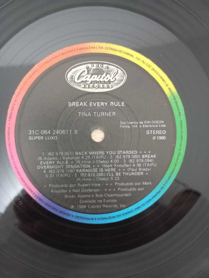 Lp Vinil Tina Turner Break Every Rule Com Encarte