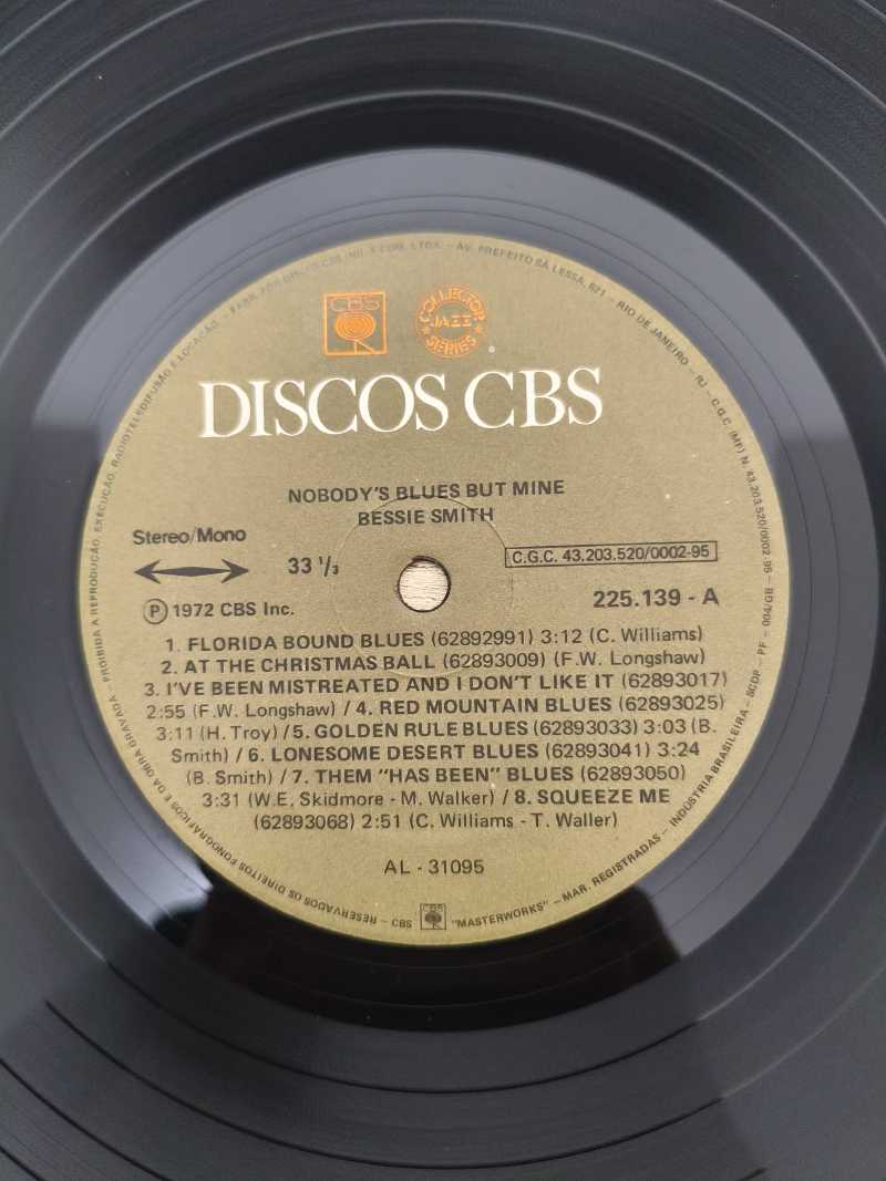 Lp Vinil Bessie Smith Nobody's Blues But Mine Duplo