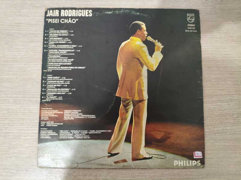 Lp Vinil Jair Rodrigues Pisei Chão