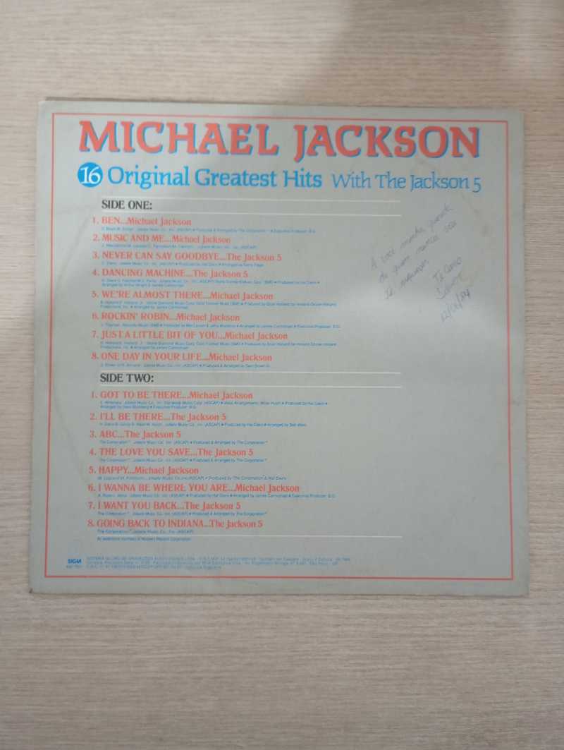 Lp Vinil Michael Jackson 16 Original Greatest Hits