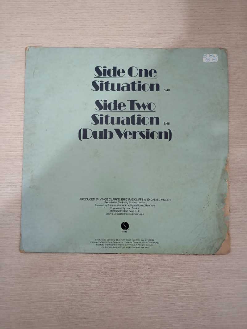 Lp Vinil Yazoo Situation 45RPM Importado
