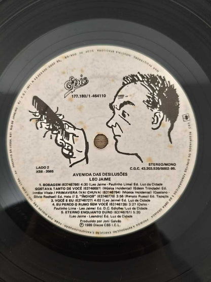 Lp Vinil Leo Jaime Avenida Das Desilusões Capa Dupla