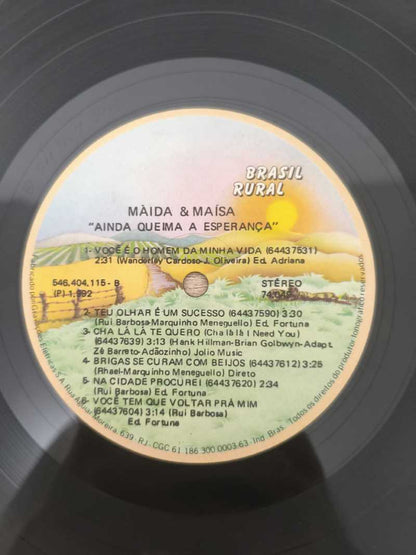 Lp Vinil Máida & Maísa Ainda Queima A Esperança