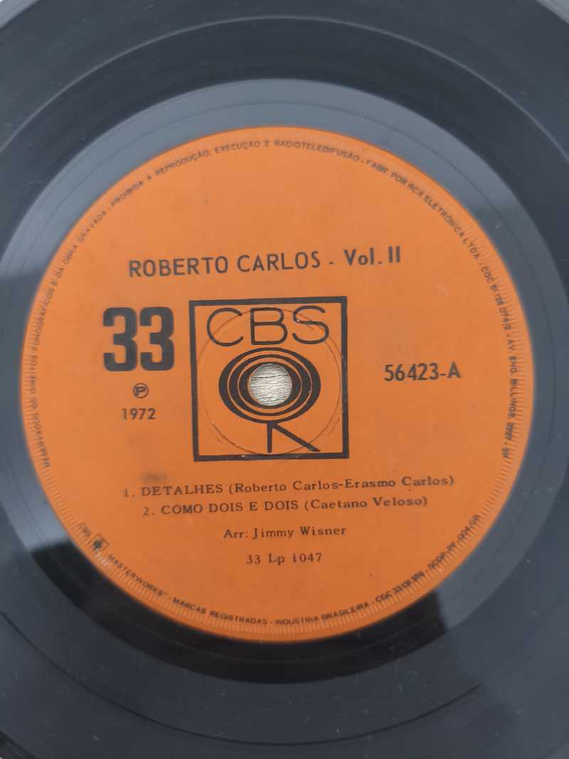 Compacto Vinil Roberto Carlos Detalhes
