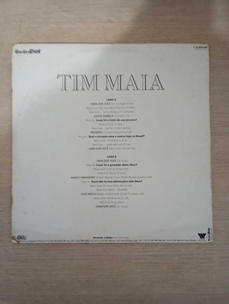 Lp Vinil Tim Maia No Ar Programa De Rádio Com Encarte