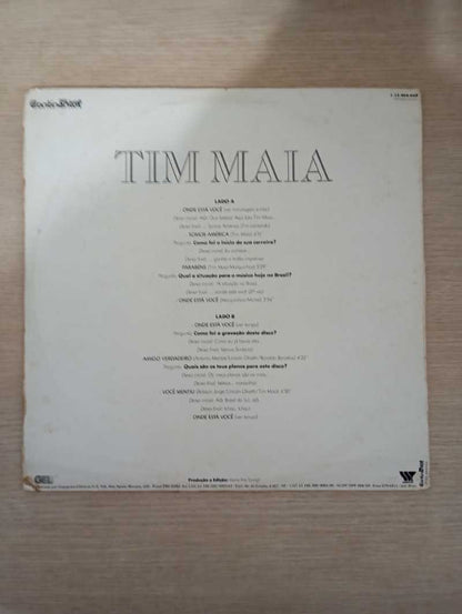 Lp Vinil Tim Maia No Ar Programa De Rádio Com Encarte