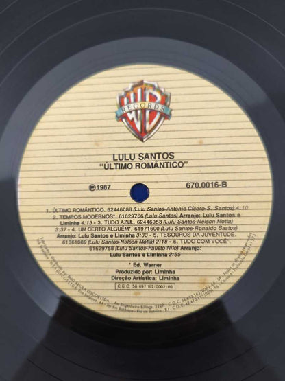 Lp Vinil Lulu Santos Último Romântico Com Encarte