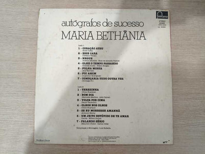 Lp Vinil Maria Bethânia Autógrafos de Sucesso
