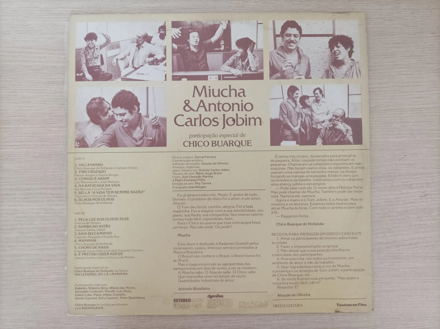 Lp Vinil Miucha & Antônio Carlos Jobim