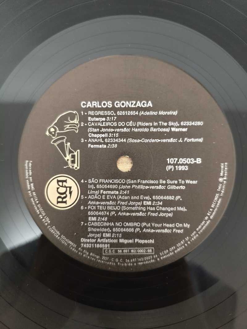 Lp Vinil Carlos Gonzaga Série Popular Brasileira