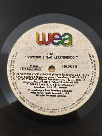 Lp Vinil Ira! Vivendo E Não Aprendendo Com Encarte