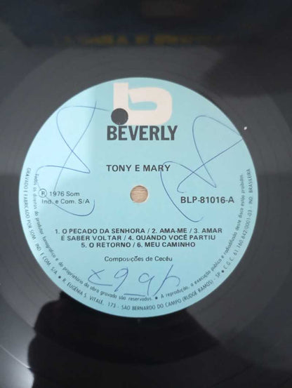 Lp Vinil Tony e Mary 1976