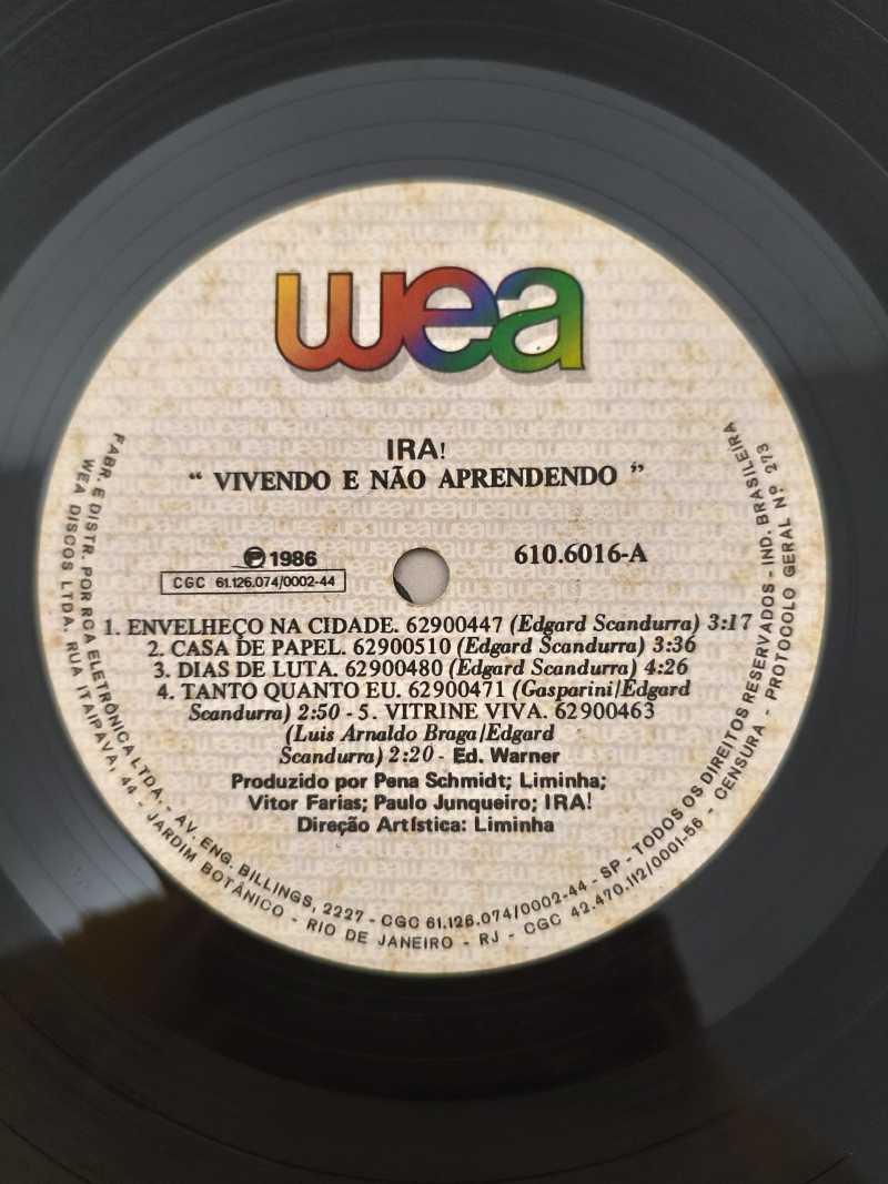 Lp Vinil Ira! Vivendo E Não Aprendendo Com Encarte