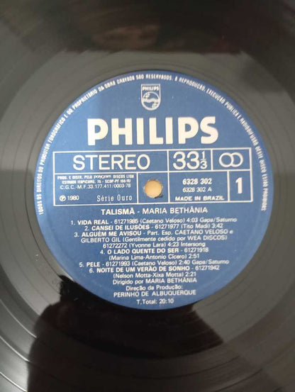 Lp Vinil Maria Bethânia Talismã Com Encarte