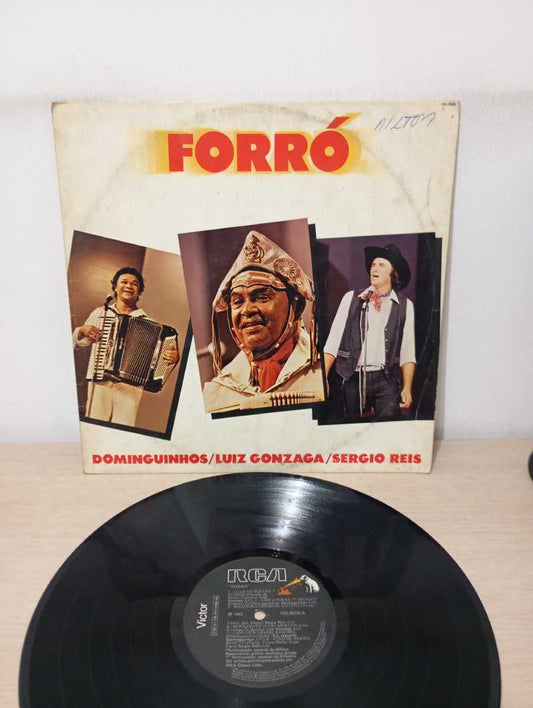Lp Vinil Dominguinhos / Luiz Gonzaga / Sergio Reis Forró