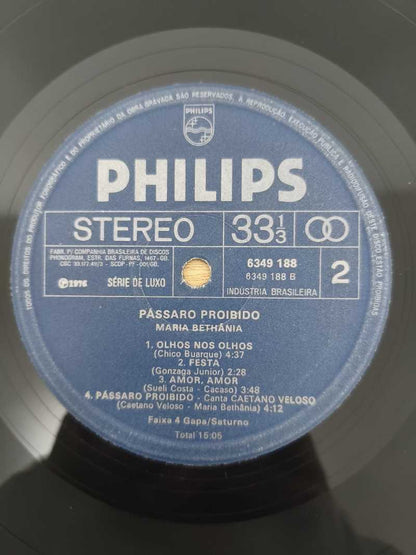 Lp Vinil Maria Bethânia Pássaro Proibido Capa Dupla