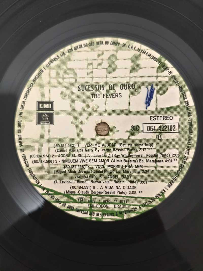Lp Vinil The Fevers Sucessos De Ouro