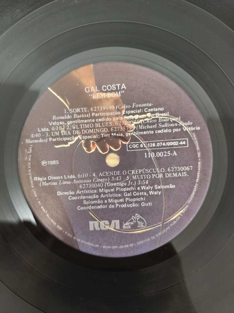 Lp Vinil Gal Costa Bem Bom Capa Dupla
