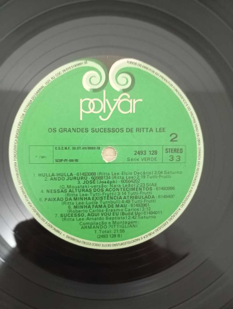Lp Vinil Rita Lee Os Grandes Sucessos De Rita Lee