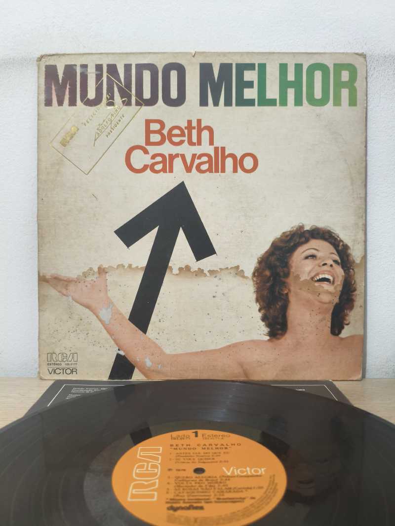 Lp Vinil Beth Carvalho Mundo Melhor Com Encarte