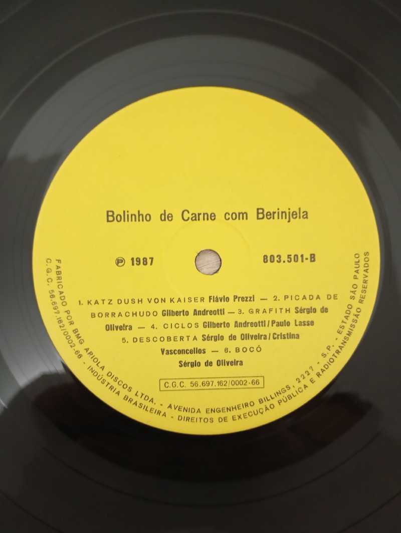Lp Vinil Bolinho De Carne Com Berinjela Tudo Com Encarte