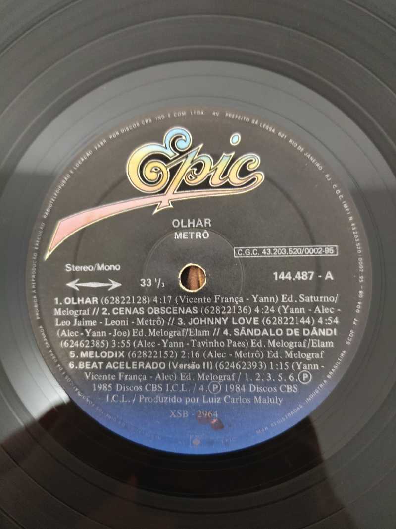 Lp Vinil Metrô Olhar Com Encarte