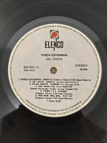 Lp Vinil Gal Costa Força Estranha