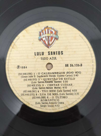 Lp Vinil Lulu Santos Tudo Azul Com Encarte