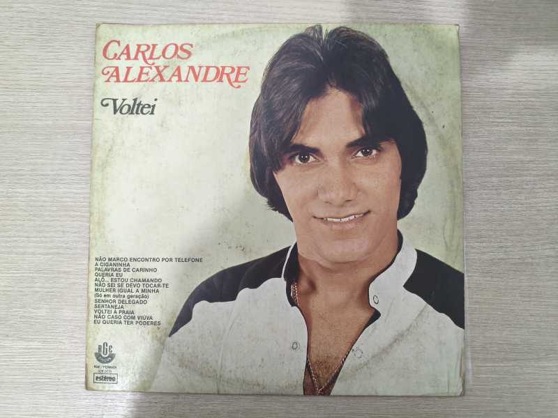 Lp Vinil Carlos Alexandre Voltei