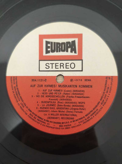 Lp Vinil Auf zur Kirmes! Musikanten Kommen