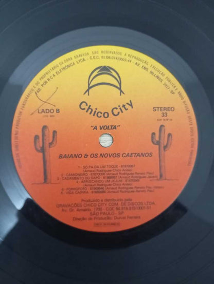Lp Vinil Baiano & Os Novos Caetanos A Volta