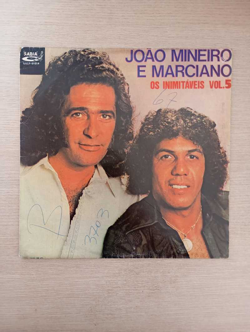 Lp Vinil João Mineiro e Marciano Os Inimitáveis Vol. 5