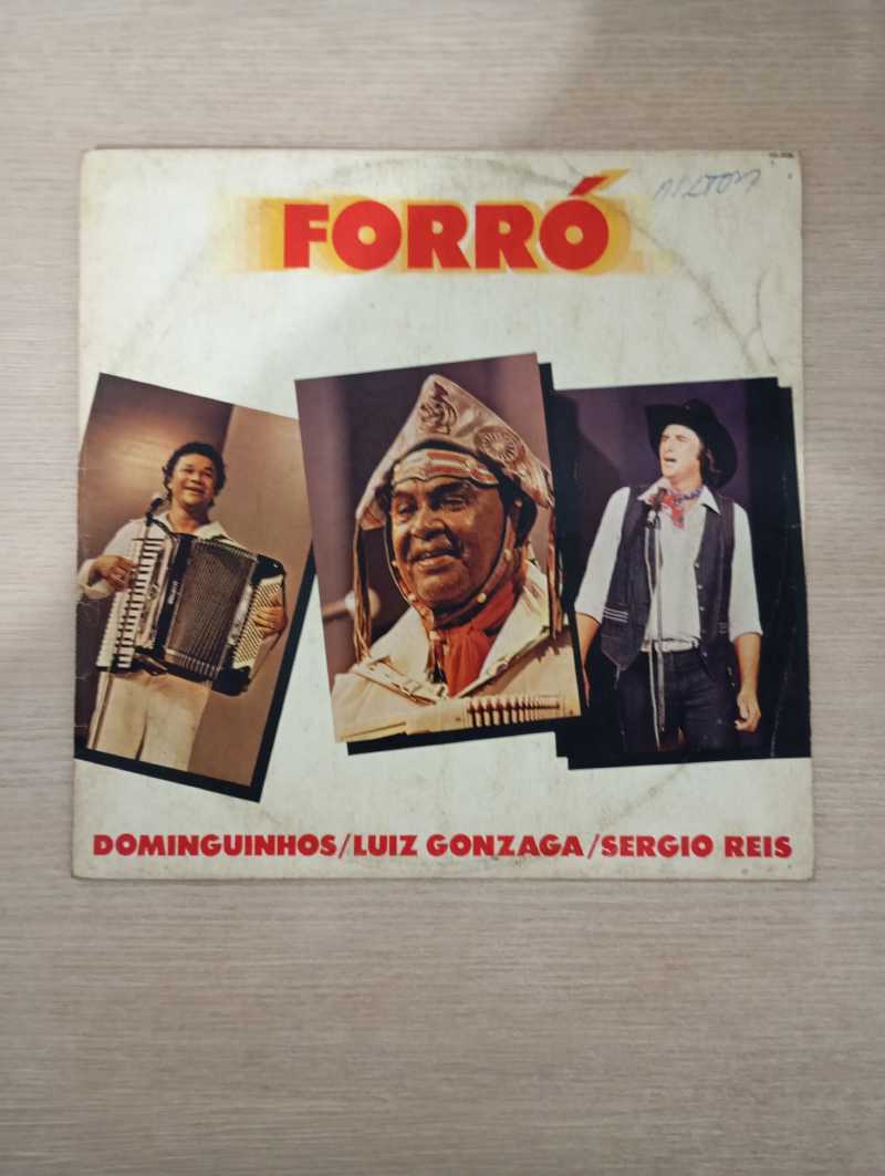 Lp Vinil Dominguinhos / Luiz Gonzaga / Sergio Reis Forró