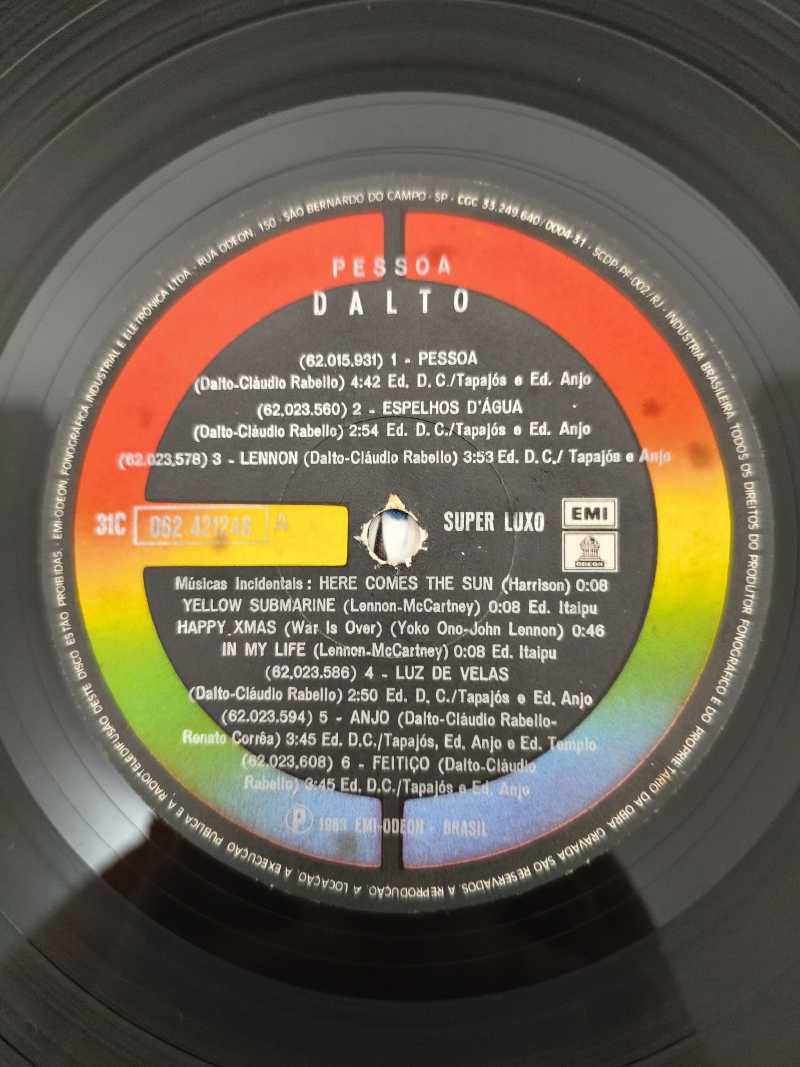 Lp Vinil Dalto Pessoa Com Encarte