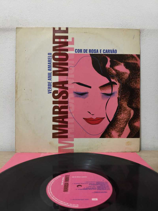 Lp Vinil Marisa Monte Cor De Rosa Carvão Com Encarte, Leia
