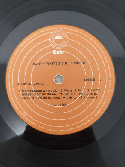 Lp Vinil Barry White Sheet Music