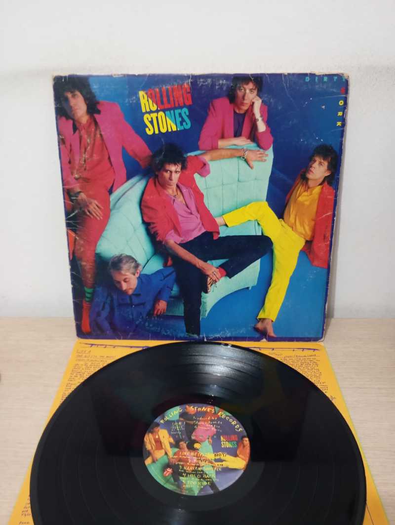 Lp Vinil The Rolling Stones Dirty Work Com Encarte
