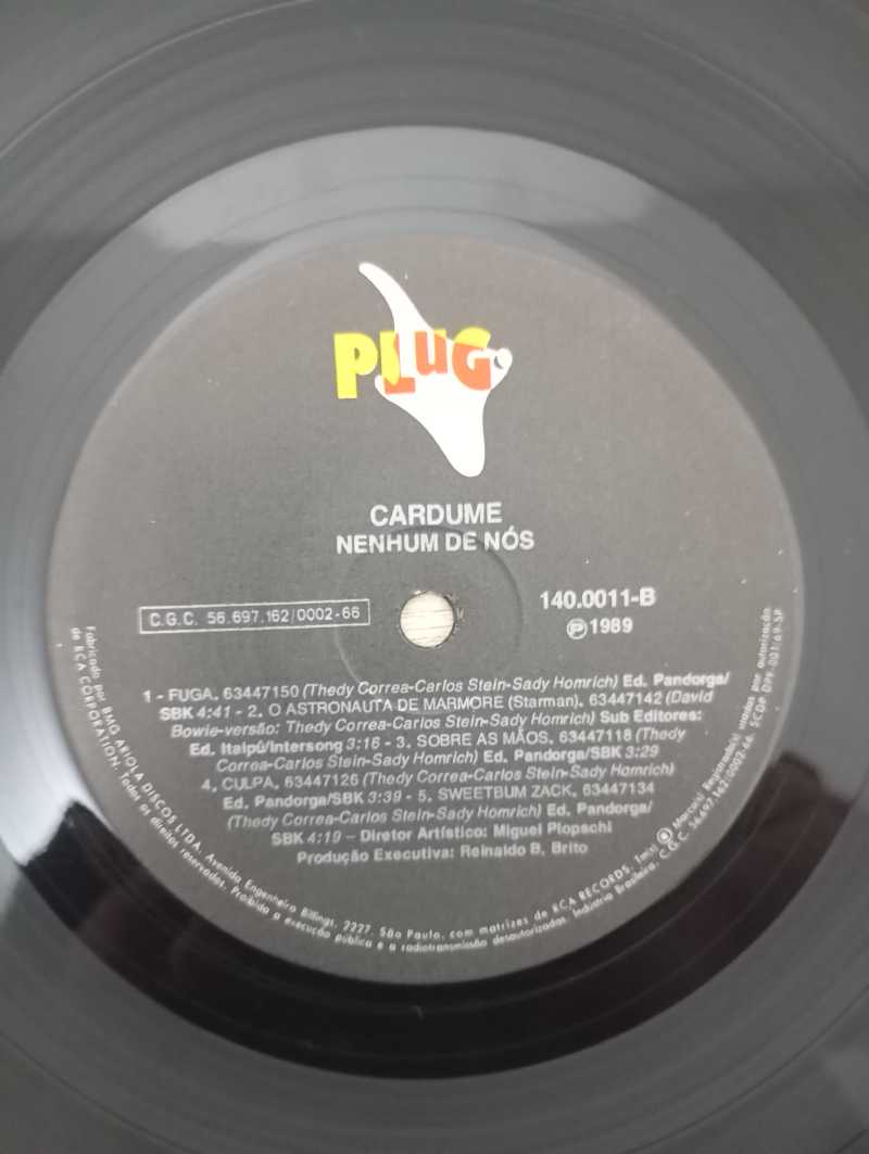 Lp Vinil Nenhum De Nós Cardume Com Encarte
