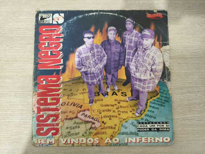 Lp Vinil Sistema Negro Bem Vindos ao Inferno