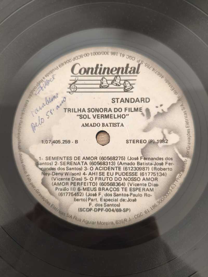 Lp Vinil Amado Batista Sol Vermelho