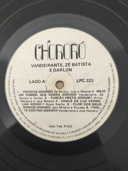 Lp Vinil Vandeirante Zé Batista E Darlon Fusção Preto