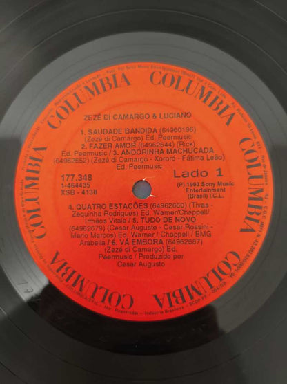 Lp Vinil Zezé Di Camargo & Luciano 1993 Com Encarte