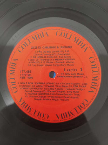 Lp Vinil Zezé Di Camargo & Luciano 1995 Com Encarte